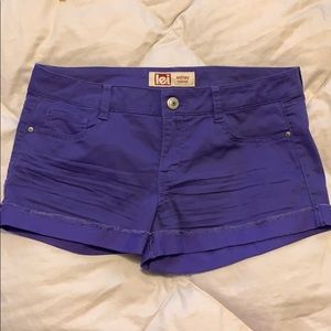 Purple shorts